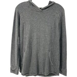 Kuhl Womens Charcoal Gray Heather Pullover Hoodie Kangaroo Pocket Small
